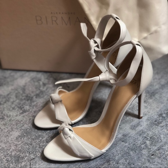 Alexandre Birman Shoes - NEW Alexandre Birman Clarita White Leather Sandals